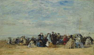 La plage de Trouville, 1866 - Eugene Louis Boudin